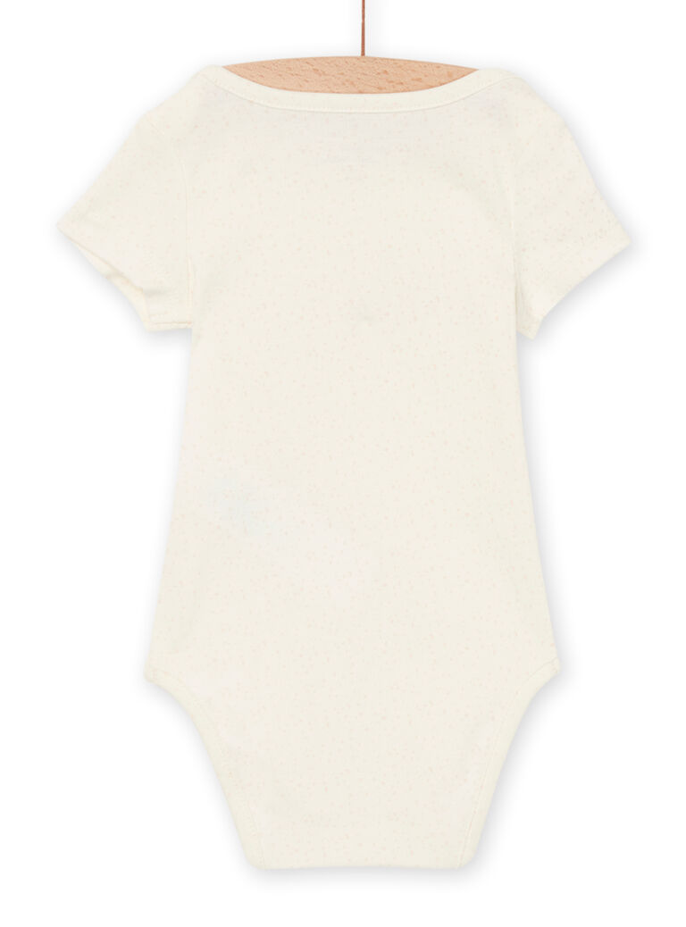Body à imprimé à pois et lettrage