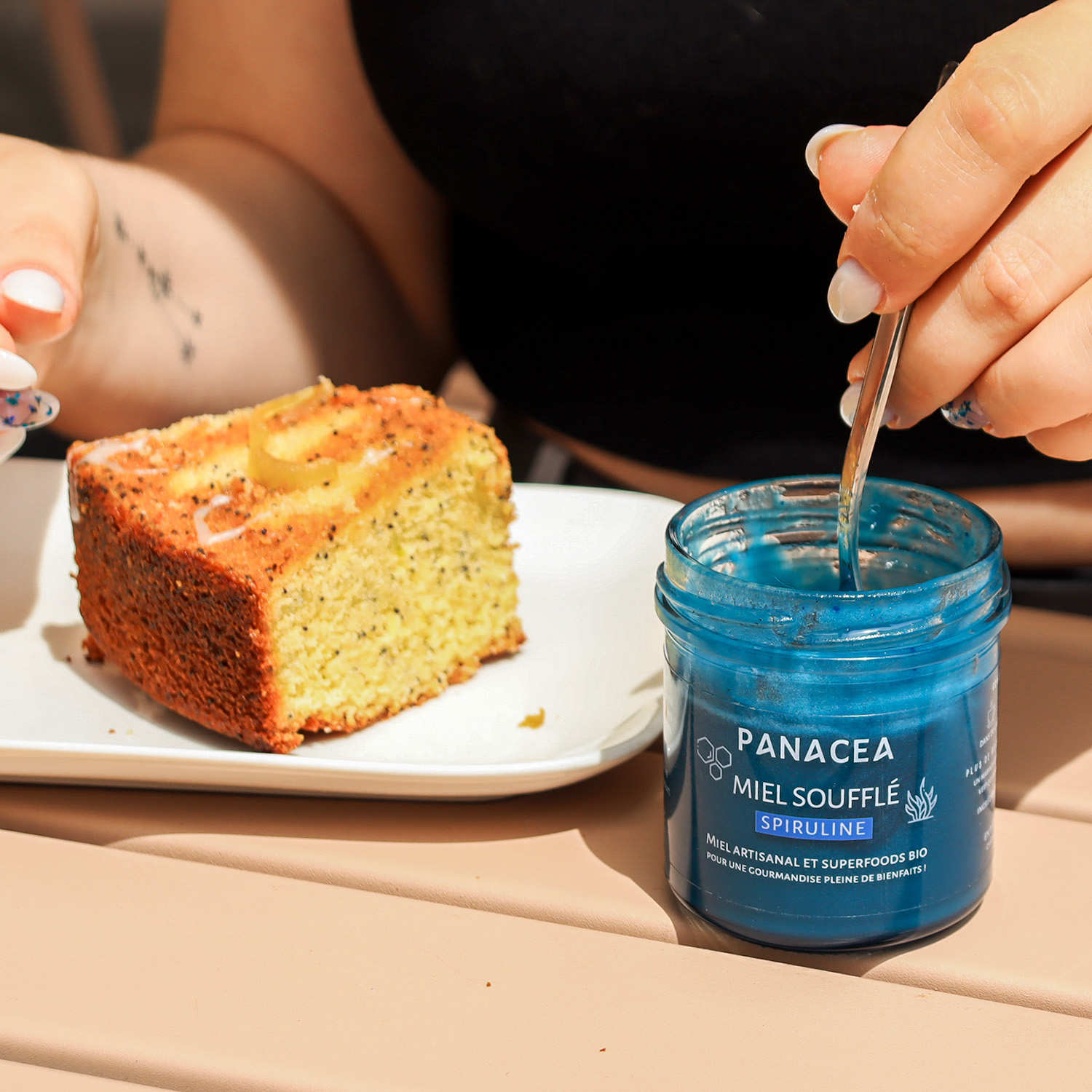 Miel soufflé spiruline