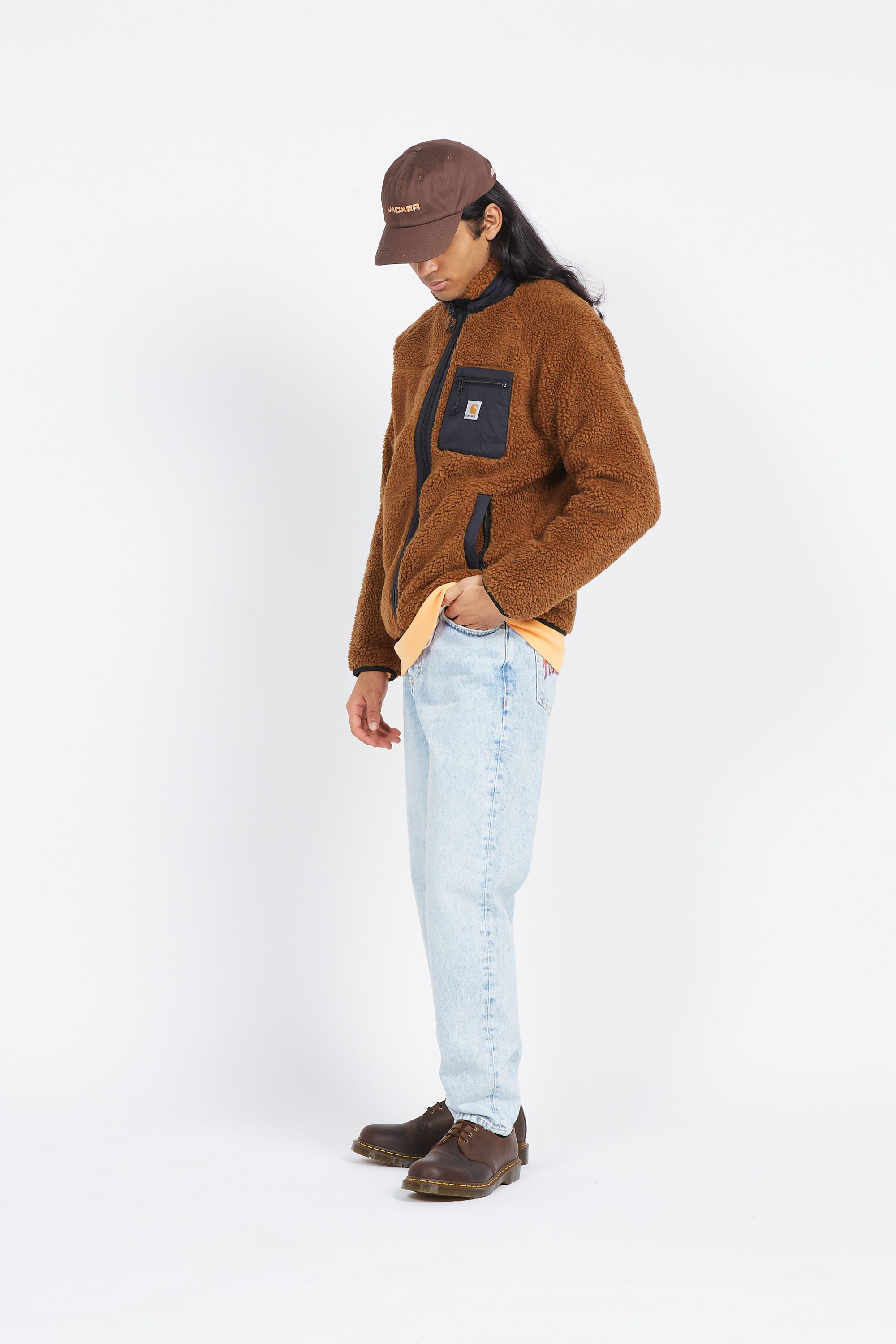 CARHARTT WIP Blouson Prentis Liner Marron
