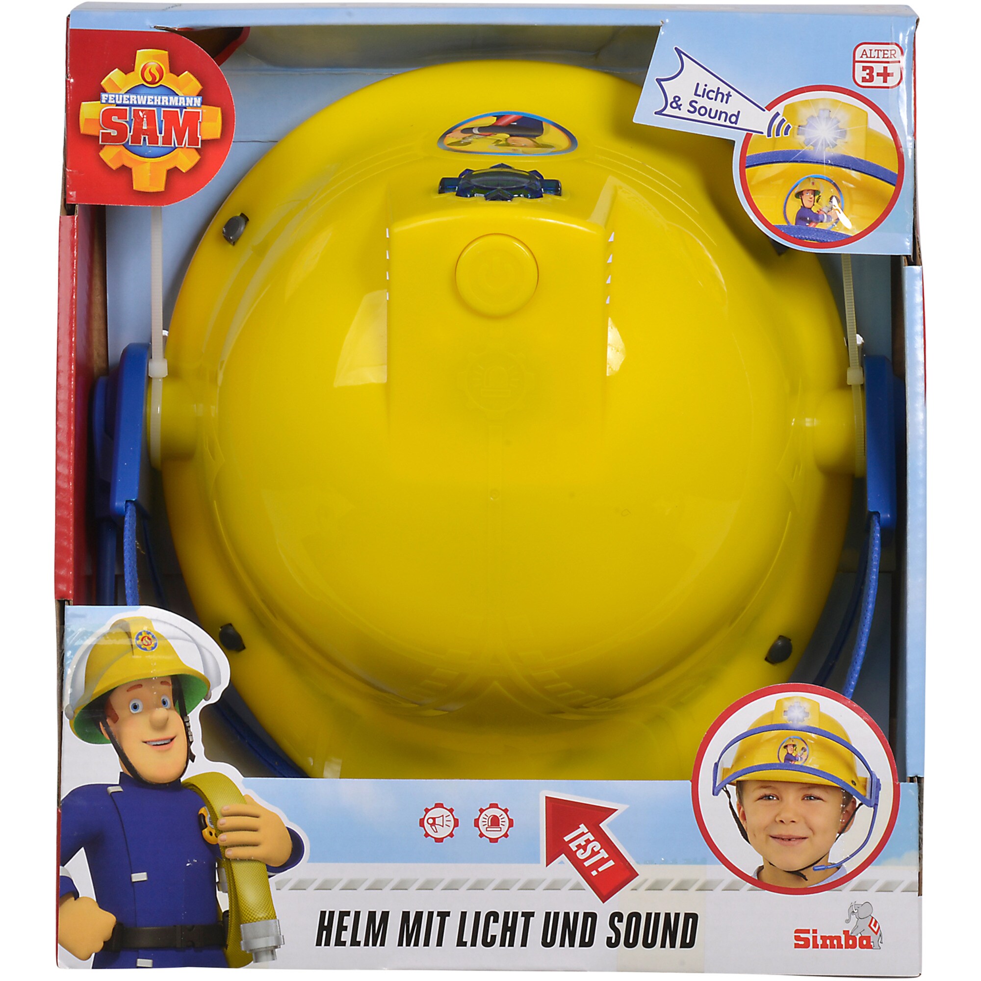 Simba Rollenspiel Feuerwehrmann Sam Feuerwehr Helm mit Funktion