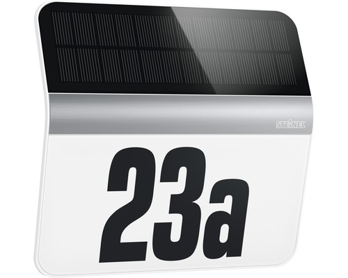 Steinel Solar LED Huisnummerlamp 4000K neutraal wit 227x242 mm XSolar LH-N wit/roestvrij staal