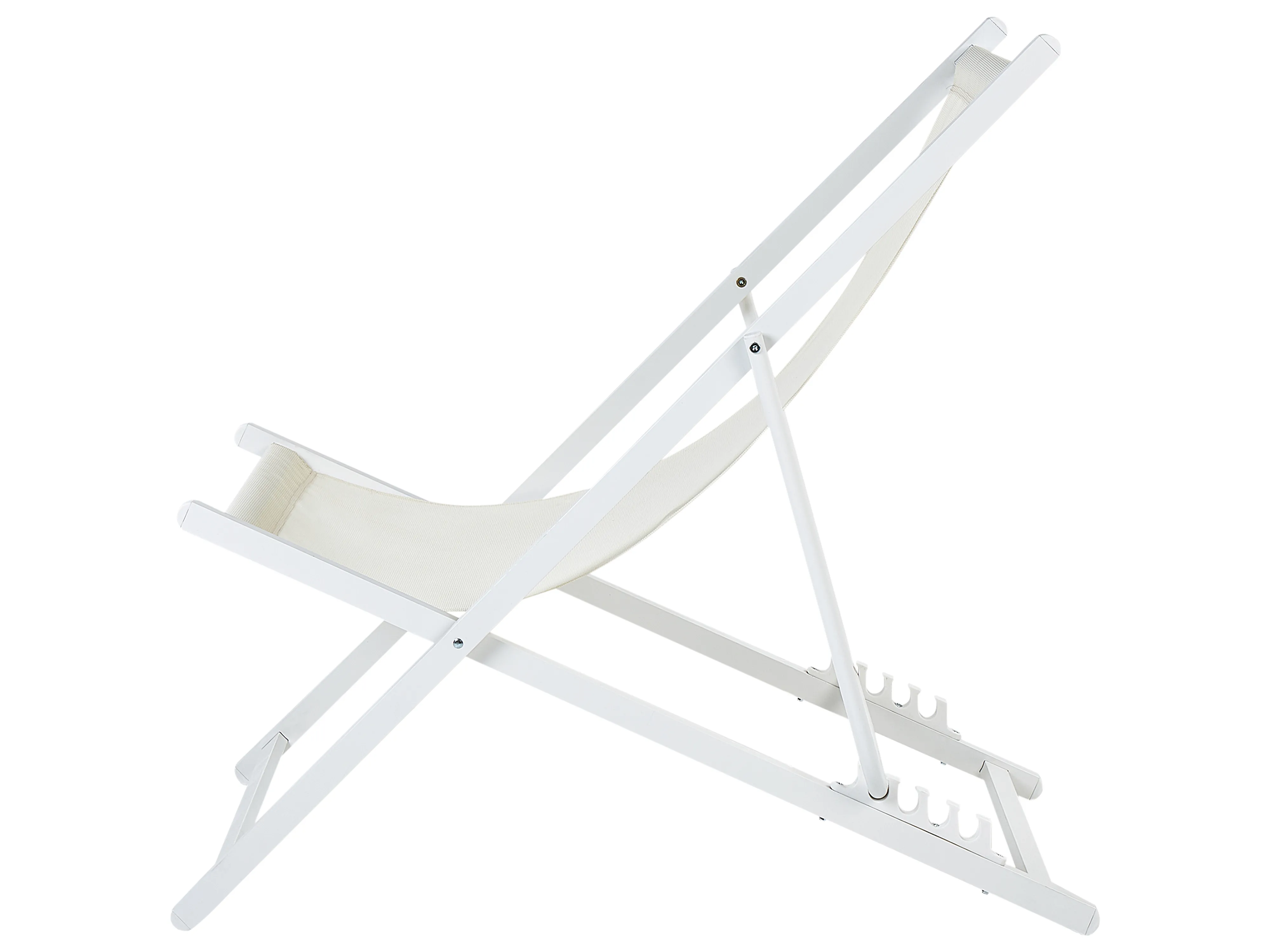 Inklapbare ligstoel LOCRI II Metaal Lichtbeige