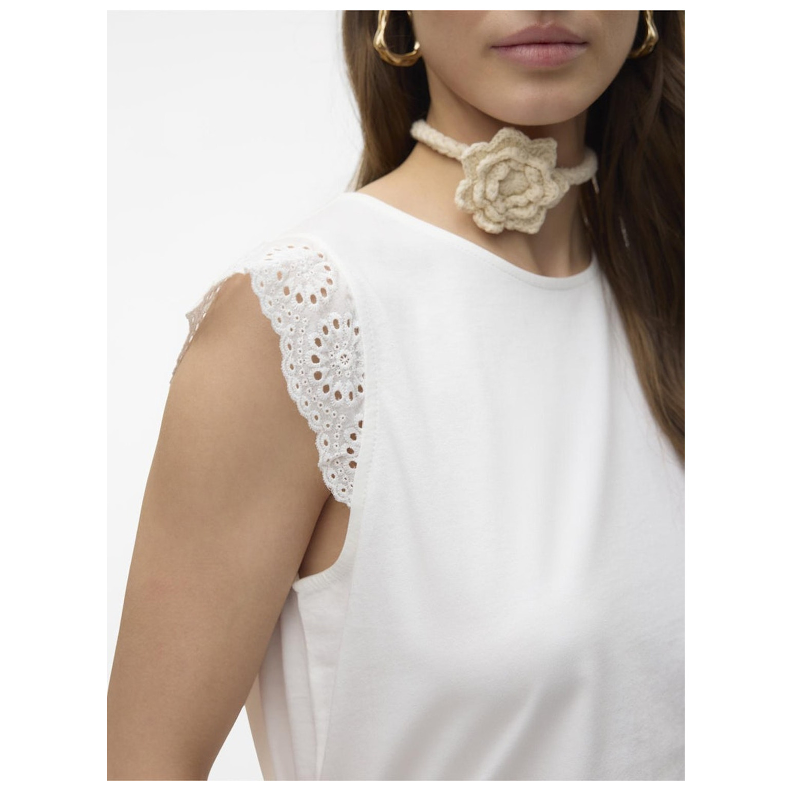 Vero Moda VMEMILY SL GATHERING TOP JRS N