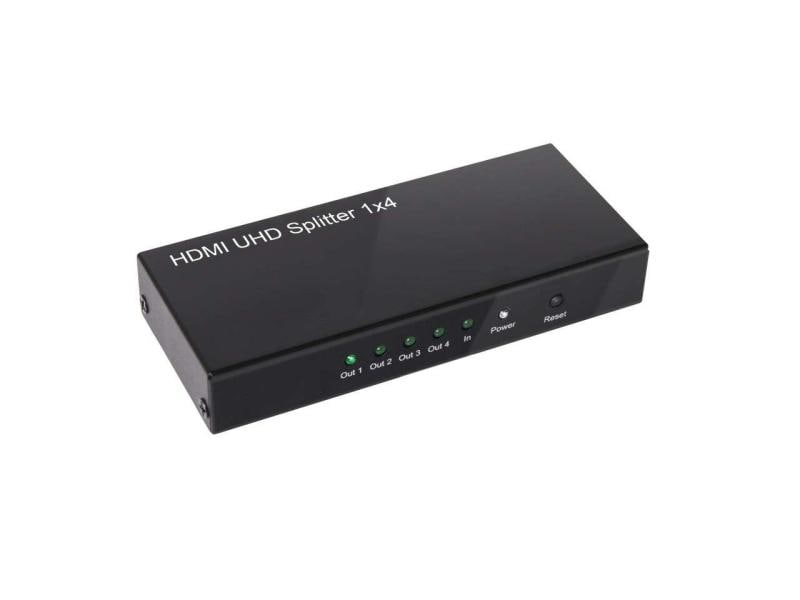 Club 3D 4-Port Signalsplitter HDMI 2.0 UHD Splitter 4 Port 4-Port Signalsplitter, Aktiv