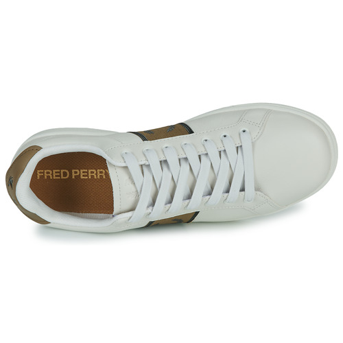 Fred Perry - B721 LEATHER - Beige / Marron