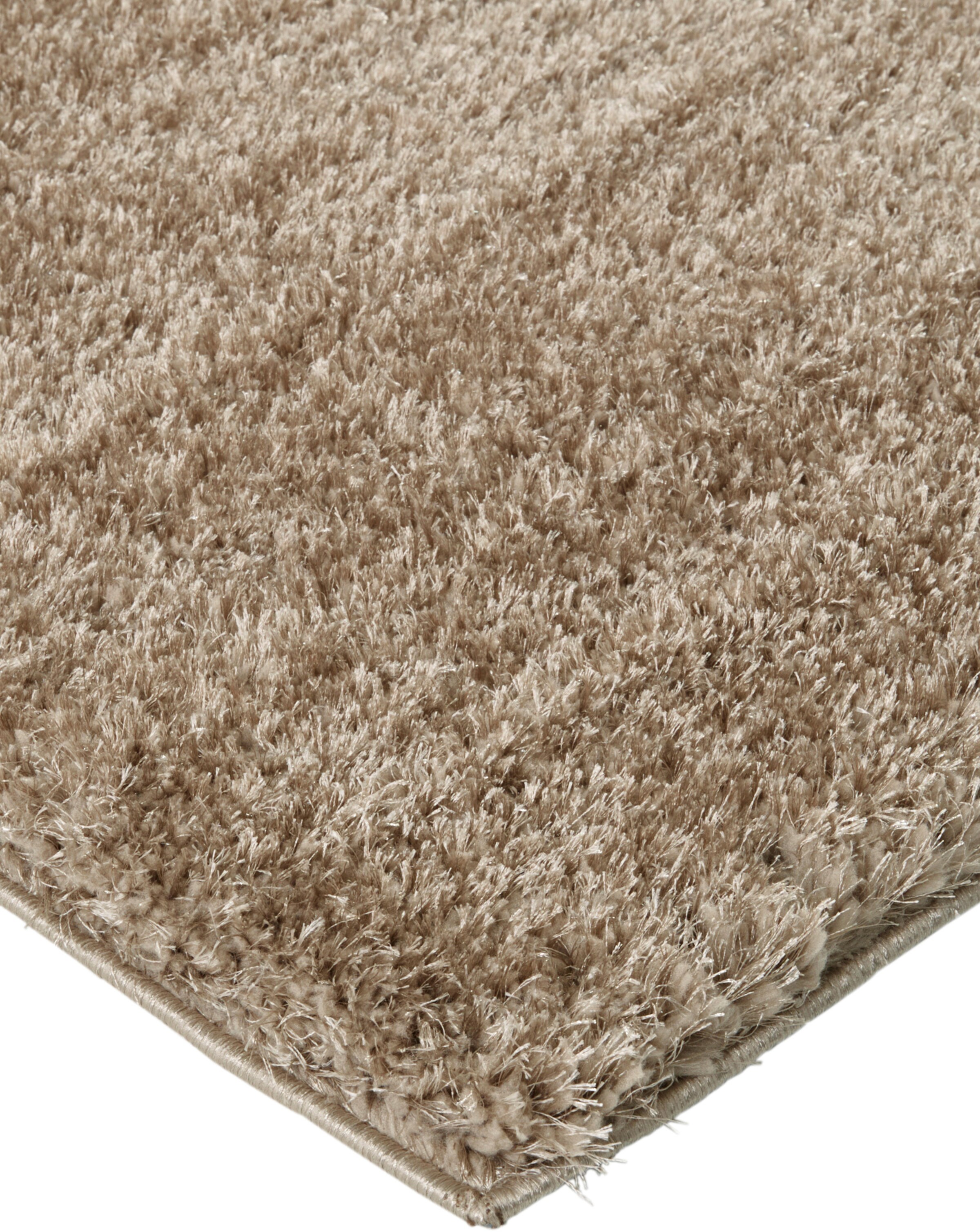 heine home Hochflorteppich in taupe