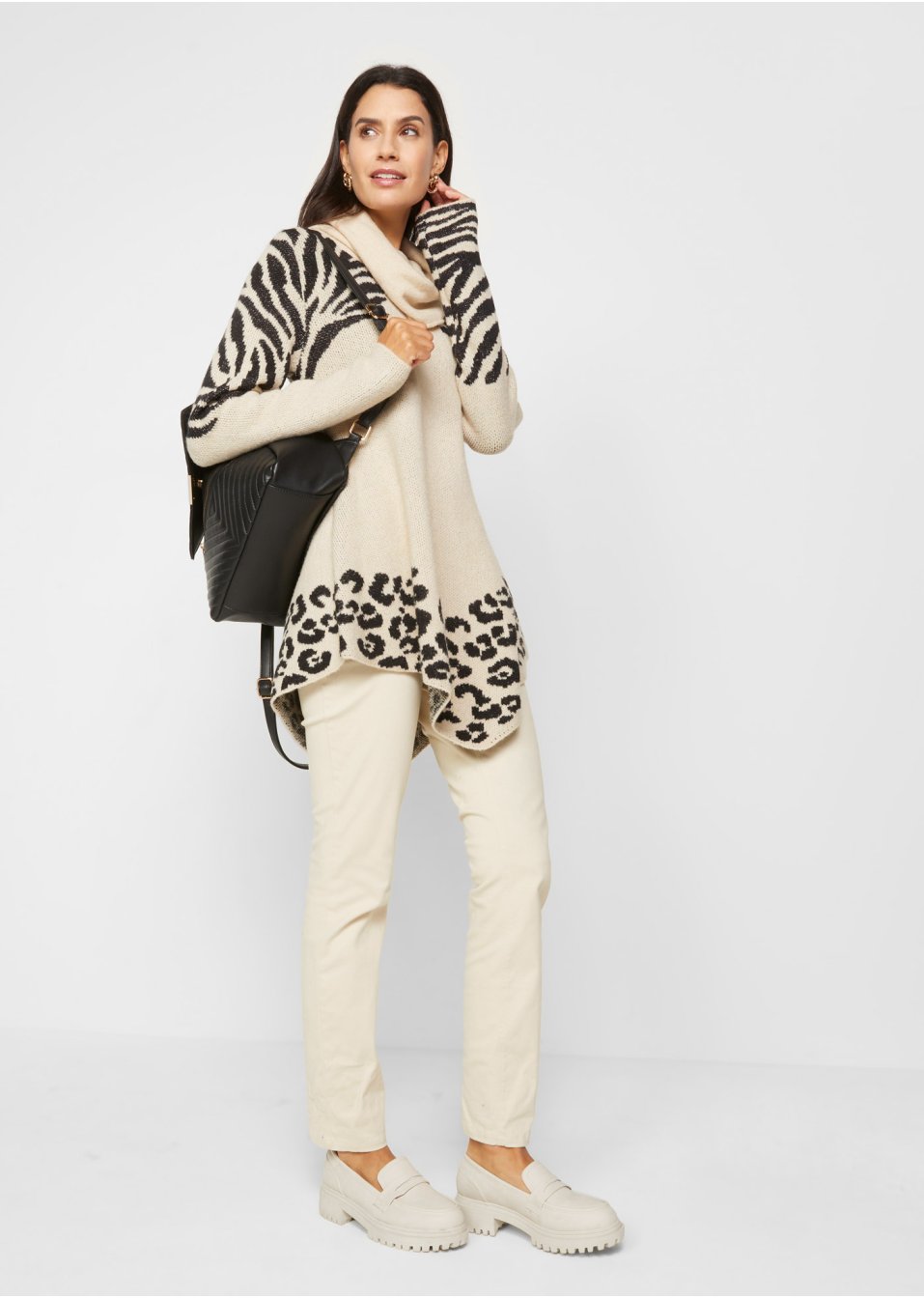 Pull long asymétrique