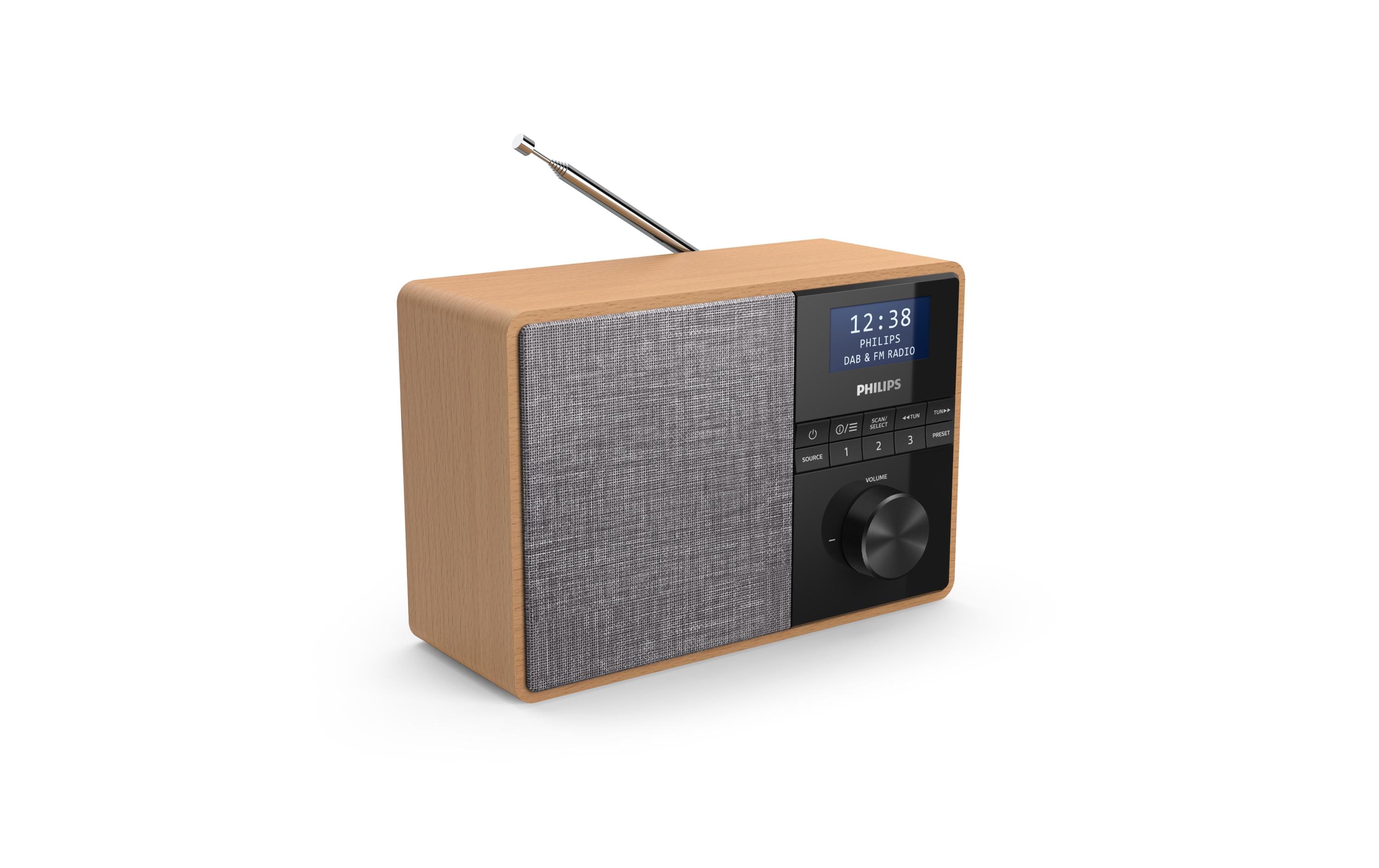DAB+ Radio TAR5505 Braun/GrauTragbares Radio / Küchenradio