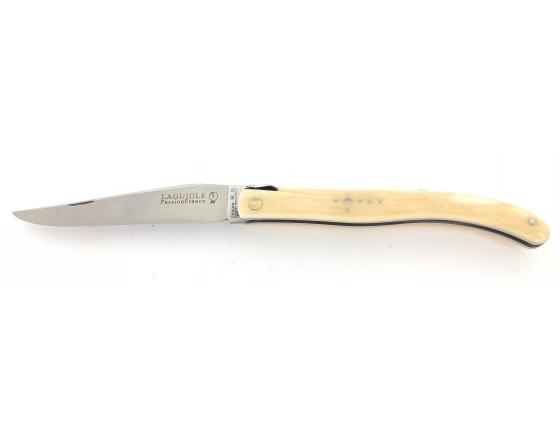 Design Beillonnet MOF - Laguiole 12 cm - Tire-bouchon - Os de chameau Couteau de Poche Design Beillonnet - PassionFrance
