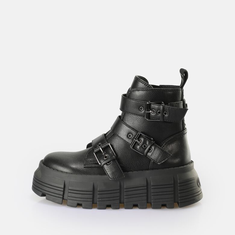 Ava Ankleboot Botte vegan, noir