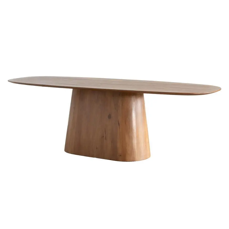 Eettafel Deens Ovaal - Bruin Mangohout - 180x100x76cm - Stijn