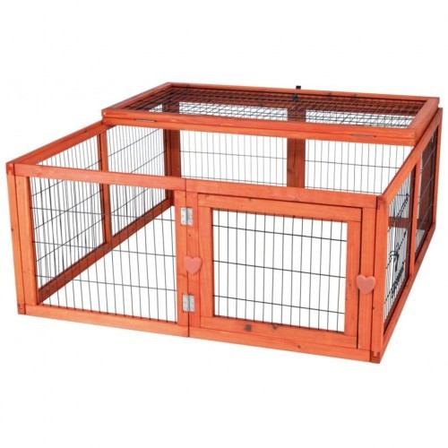 Parque infantil marrom para animais de estimação