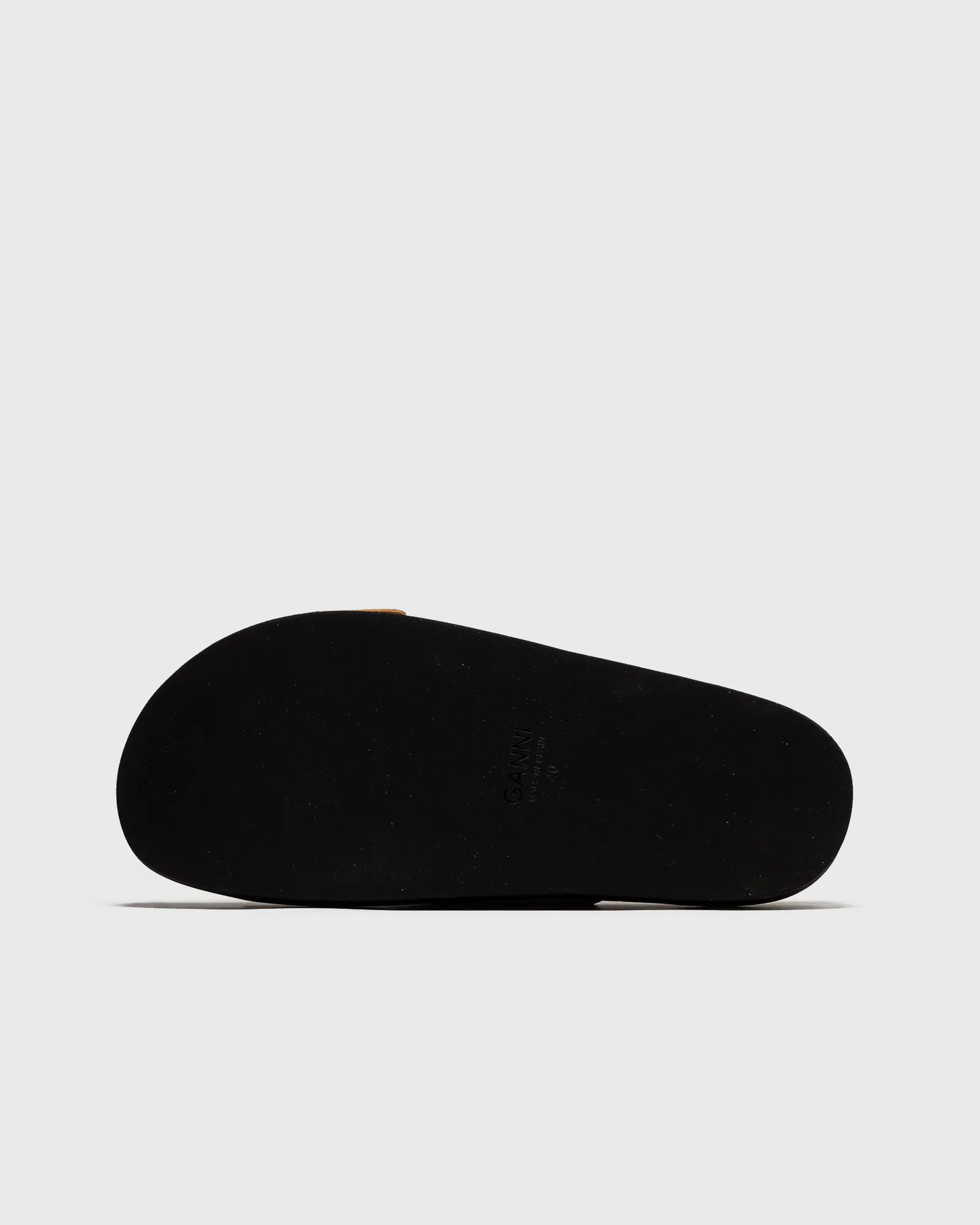 Ganni WMNS Wide Welt Chunky Buckle Flat Sandal Suede
