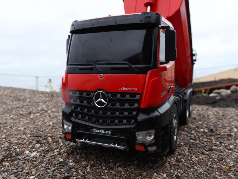 Amewi Lastwagen Mercedes-Benz Arocs 6x4 Rot, RTR, 1:14 Ferngesteuerter Muldenkipper