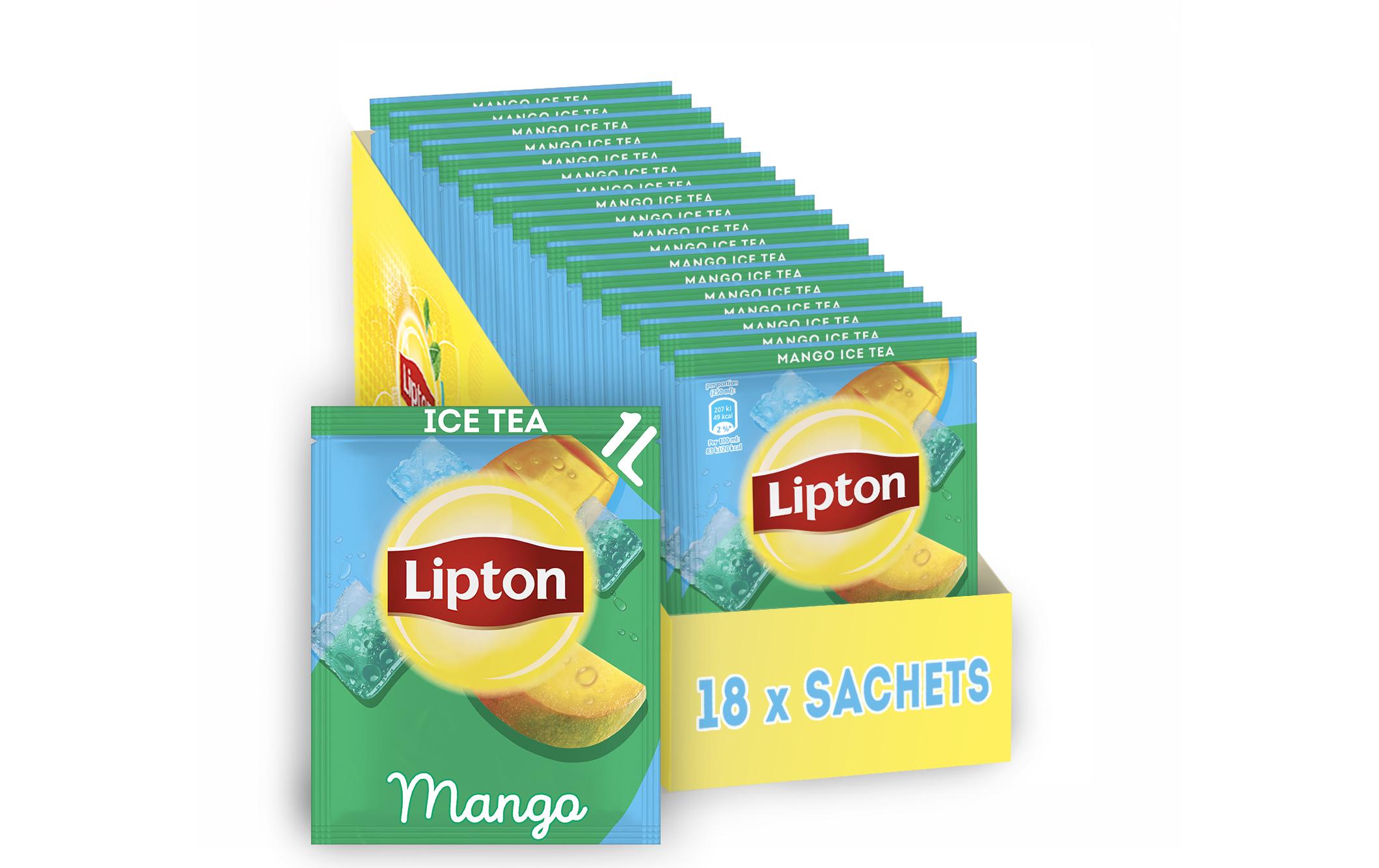 Eistee Pulver Mango 18 x 52 gEisteepulver in praktischen Portionsbeuteln