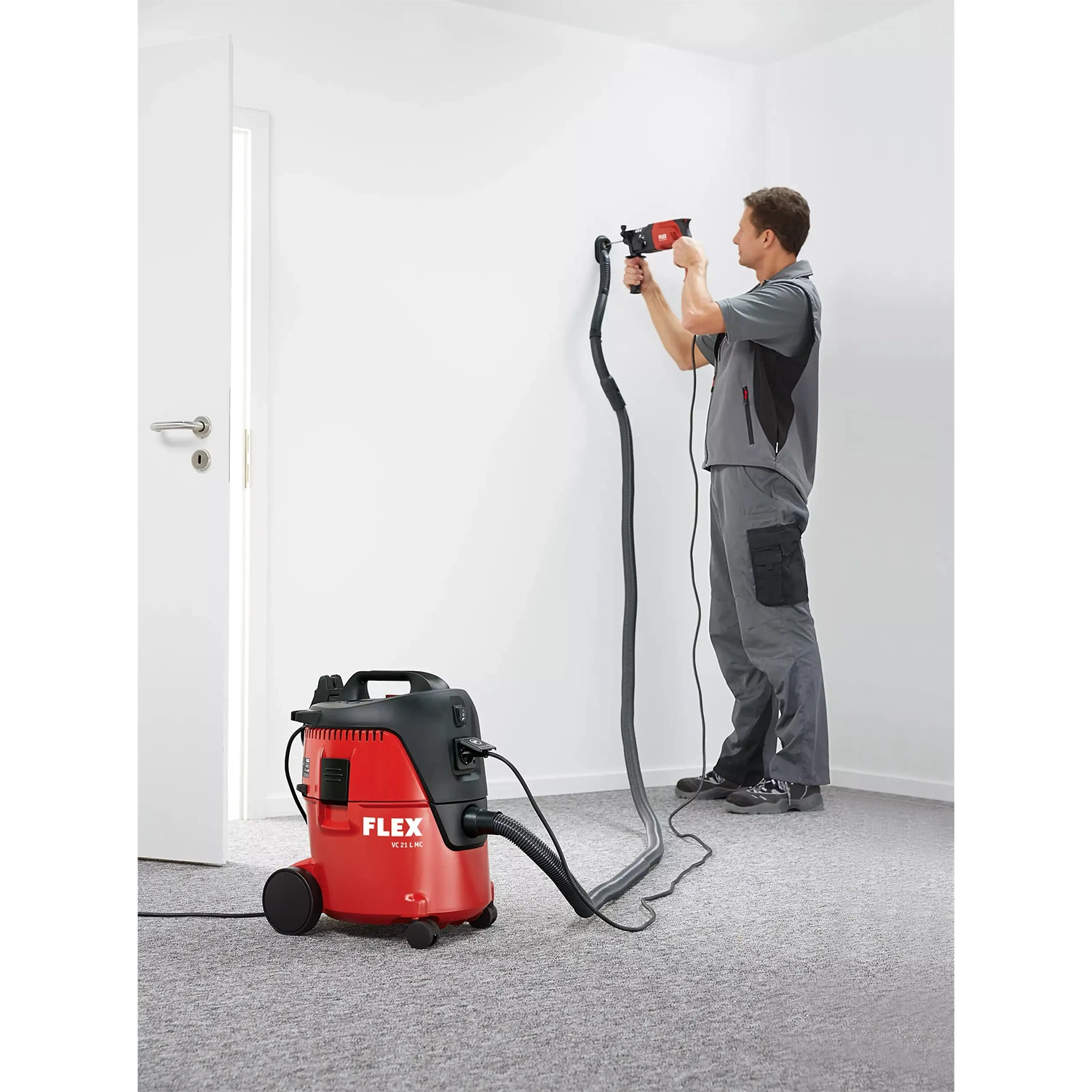 Flex VC21LMC Bouwstofzuiger incl. filterzakken (5st) - 1250W - L-klasse - 20L