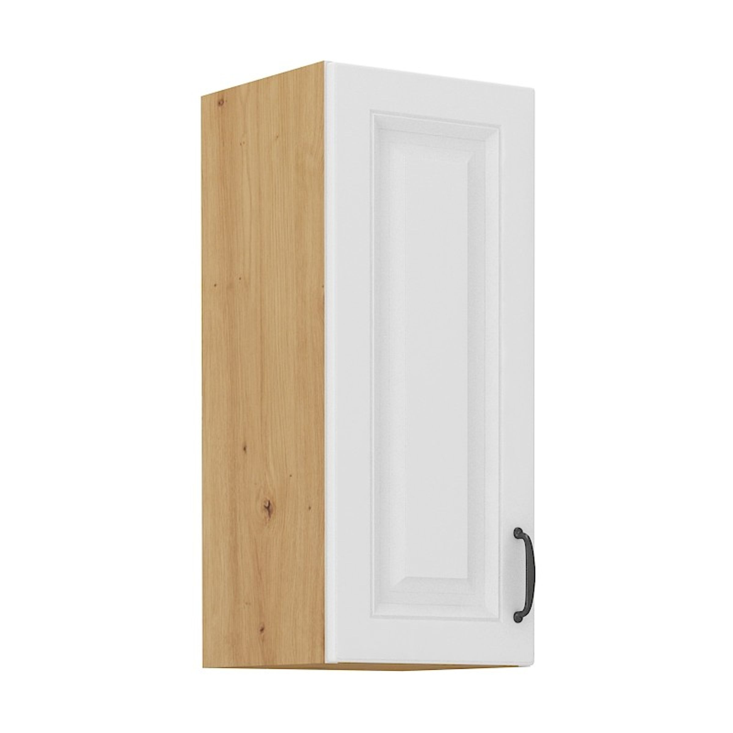 Hängeschrank 30 cm Stilo Weiss + Eiche Artisan Küchenzeile Küchenblock Küche