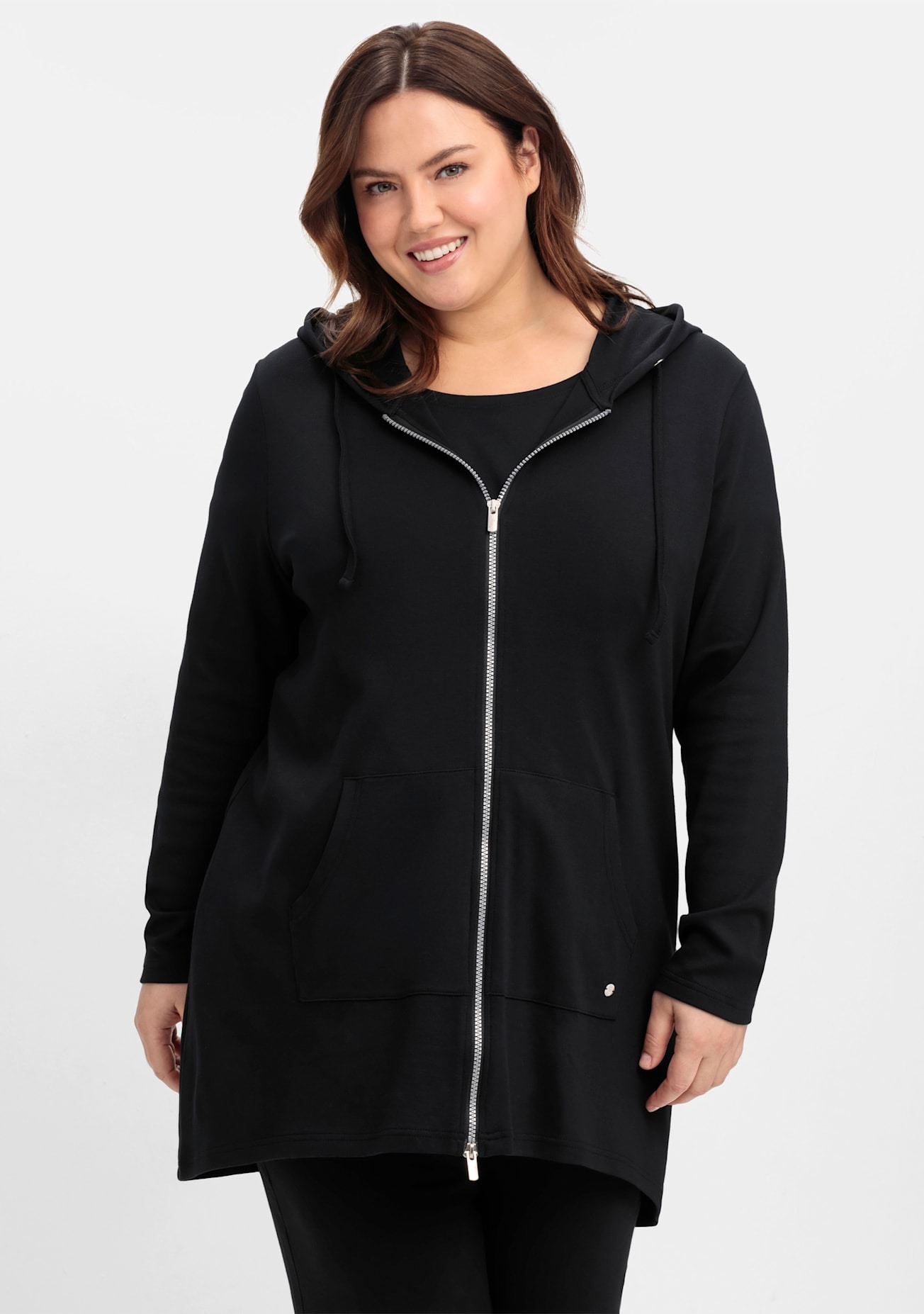 Sheego Shirtjacke »Sweatjacke«, 1 Stk.