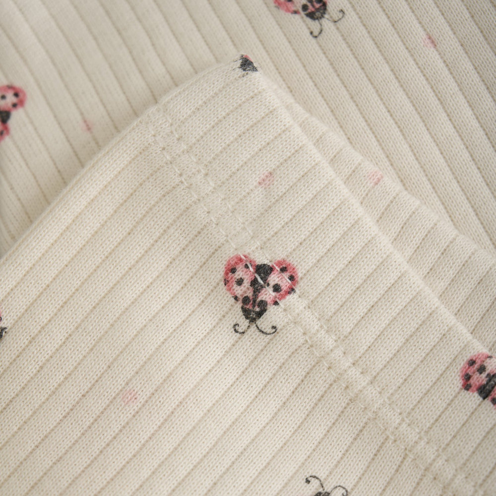 Køb Minymo White Swan Leggings AOP Rib