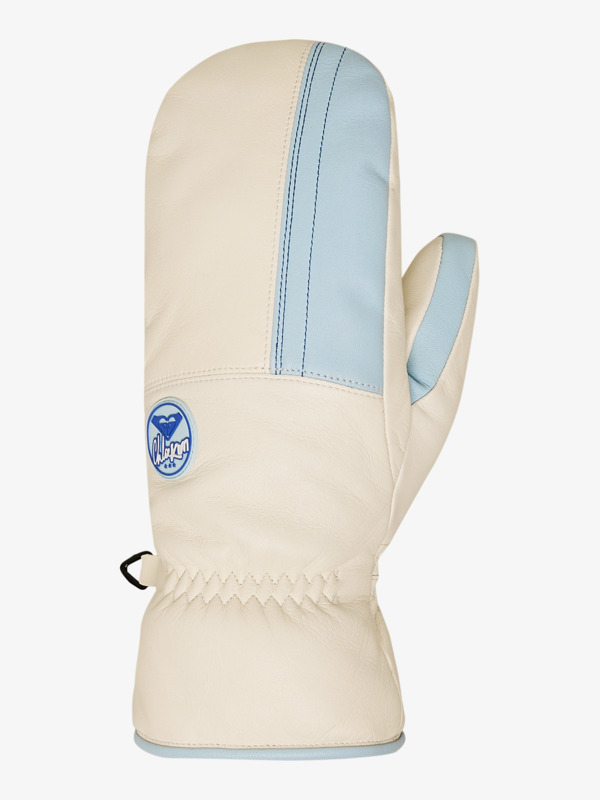Leather Moufles techniques ski/snowboard Blanc Femme