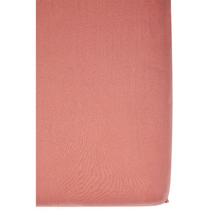 Drap housse en jersey 70 x 140 cm - Corail