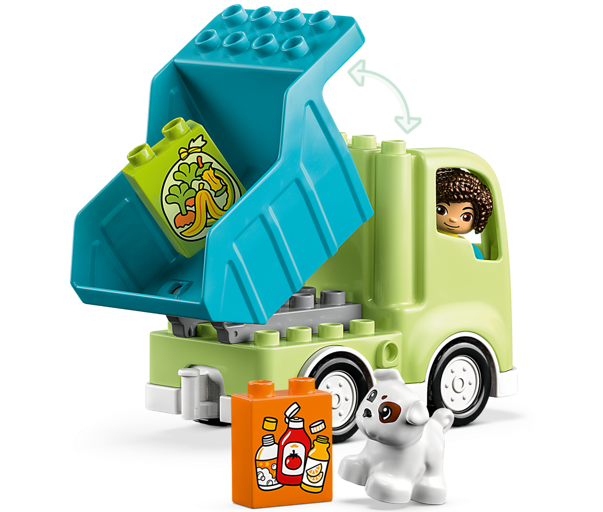 Caminhão de reciclagem 10987