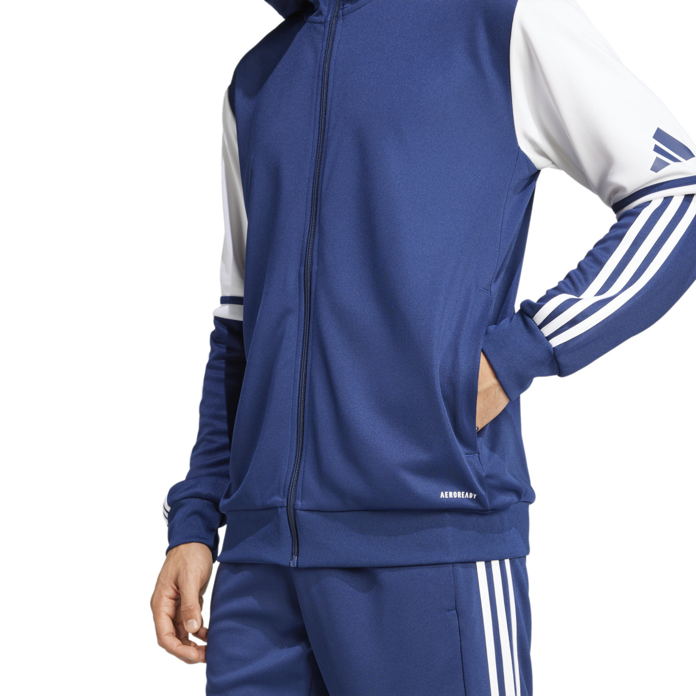 Adidas Squadra 25 Hooded Trainingsjack Donkerblauw Wit