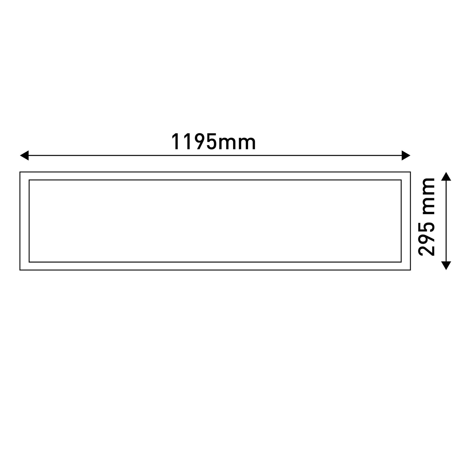 LED-Aufbaupanel NICOLA - weiß - 119,5 cm