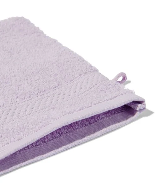 gant de toilette de qualité épaisse lilas