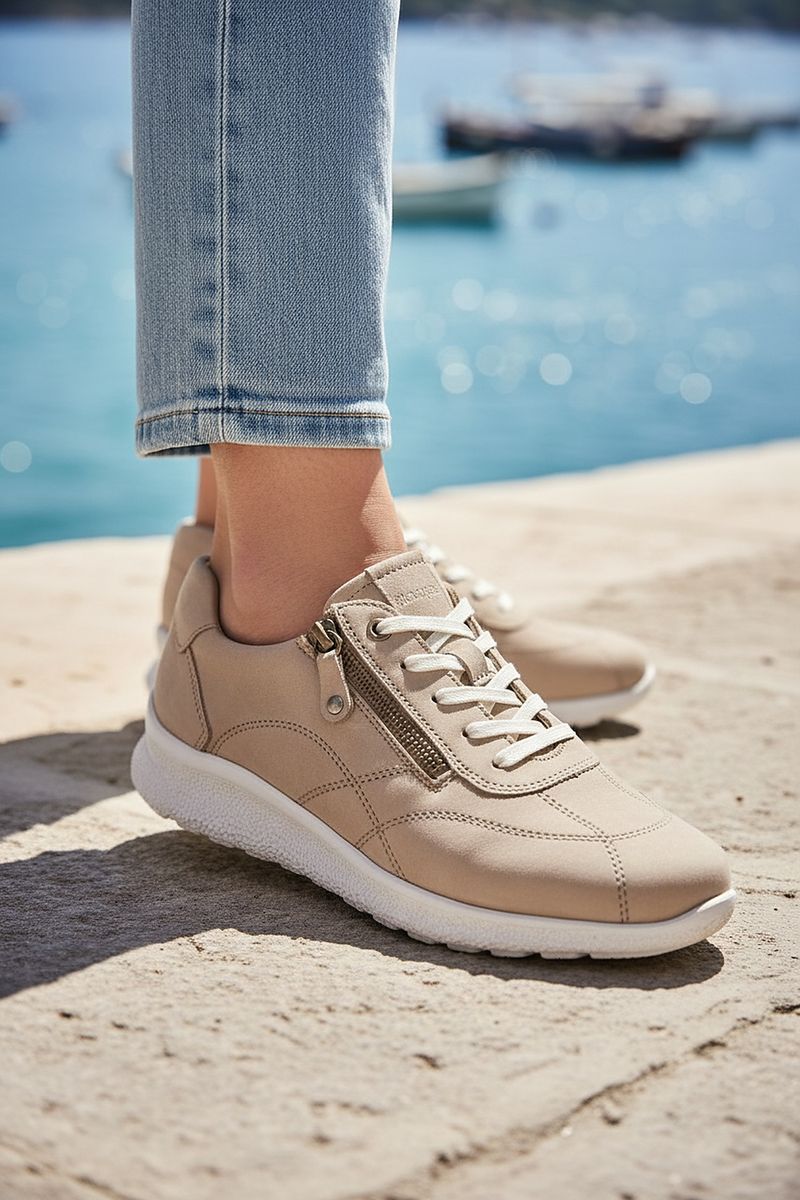Hartjes Sneakers Taupe Dames