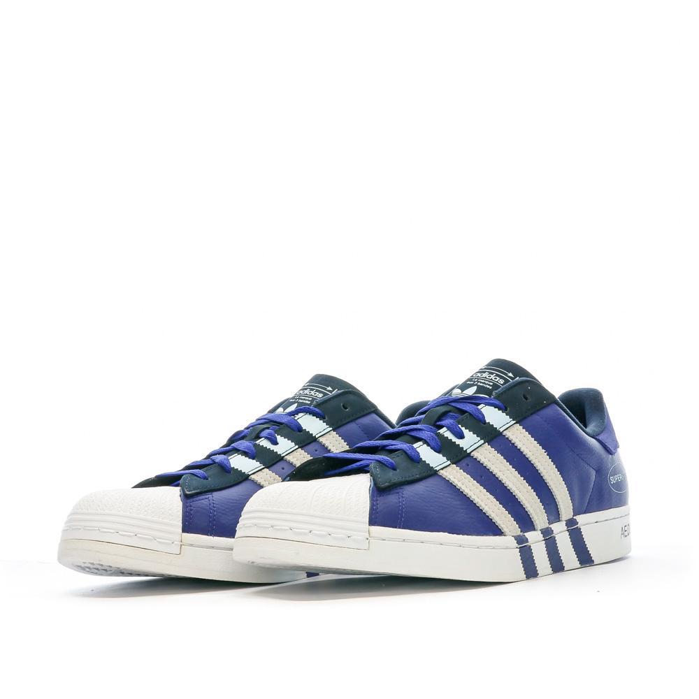 Adidas Baskets Bleu/Blanc Homme Adidas Superstar