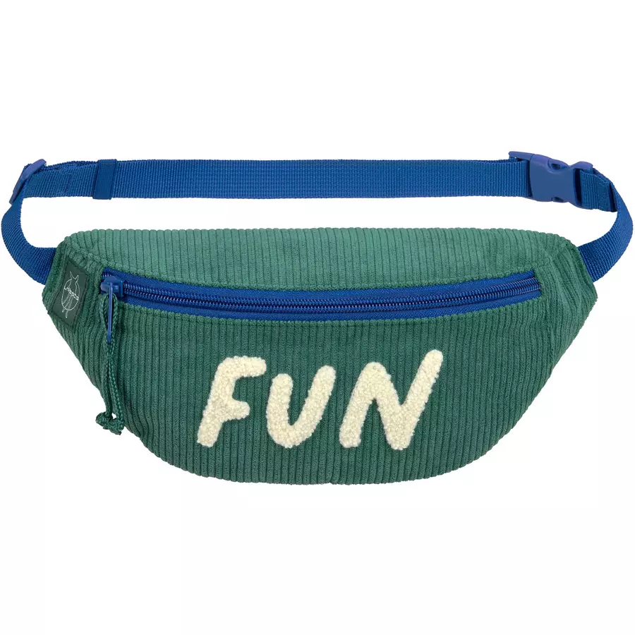 LÄSSIG Mini Bauchtasche Cord Little Gang - Fun, Grün