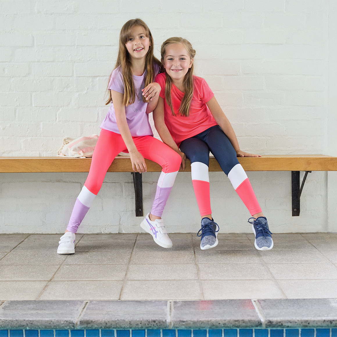 Topolino Mädchen Sport-T-Shirt mit kleinem Print neonpink