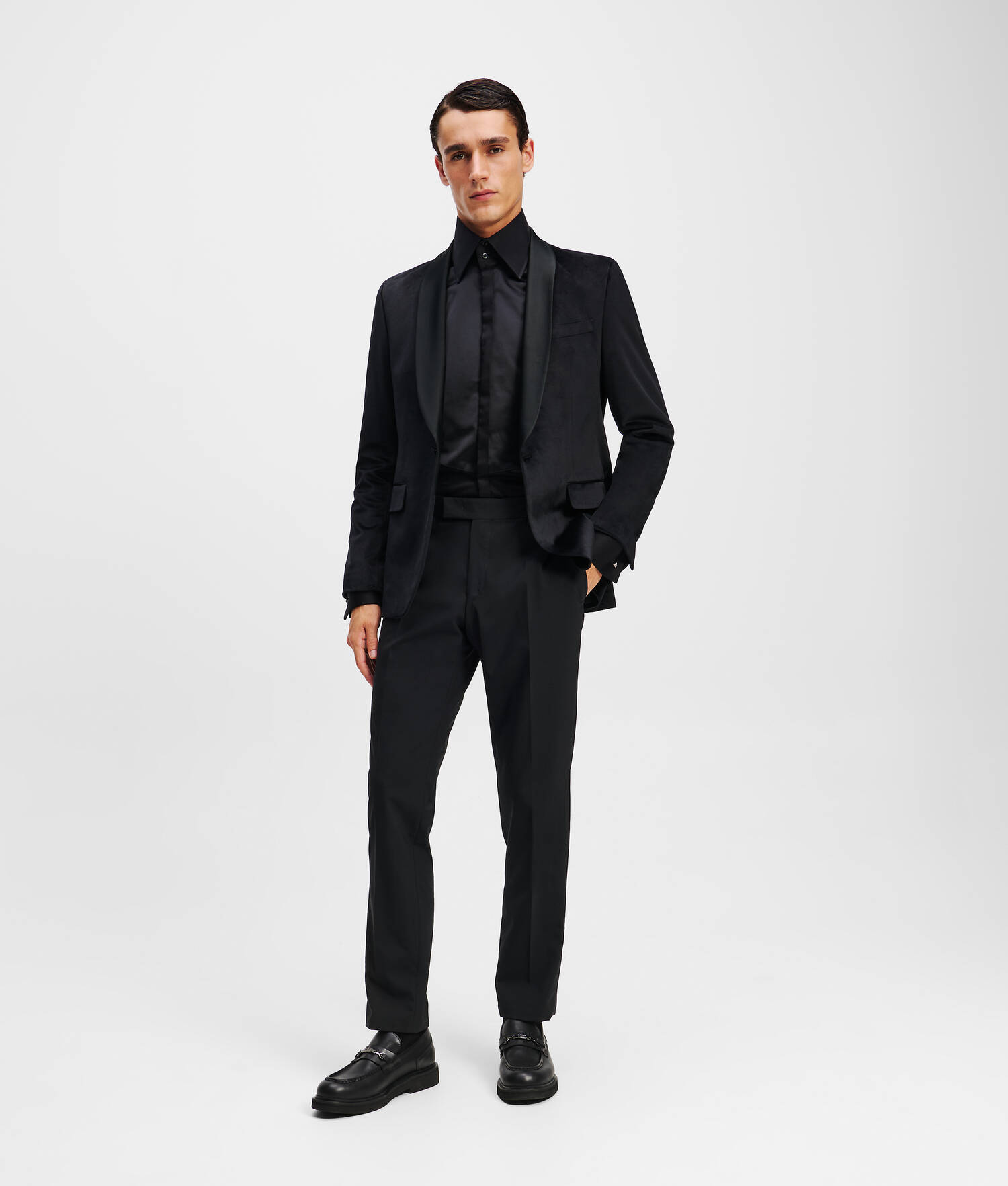 VESTE À BOUTONNAGE SIMPLE - Noir
