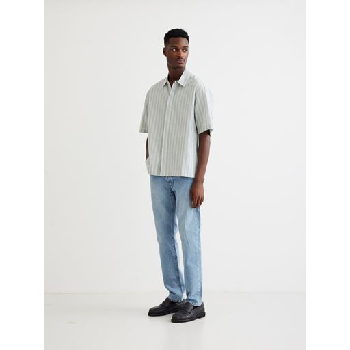 Woodbird Banks Stripe Skjorte, Off White, M