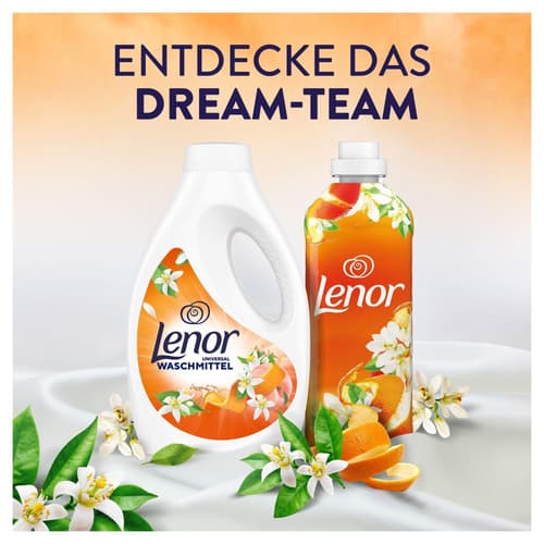 LENOR Flüssigwaschmittel, Duft Von Orangenblüte & Pfirsich