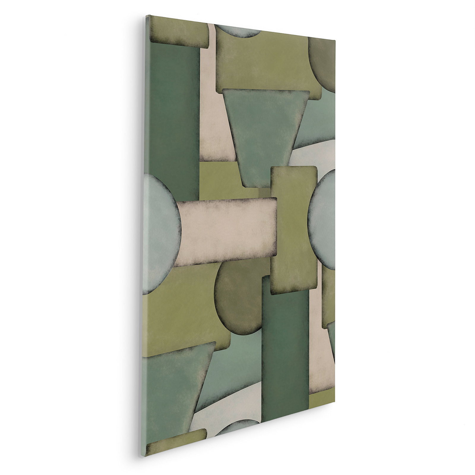 Keilrahmenbild UBONGO - grün-blau-weiß - 60x90 cm