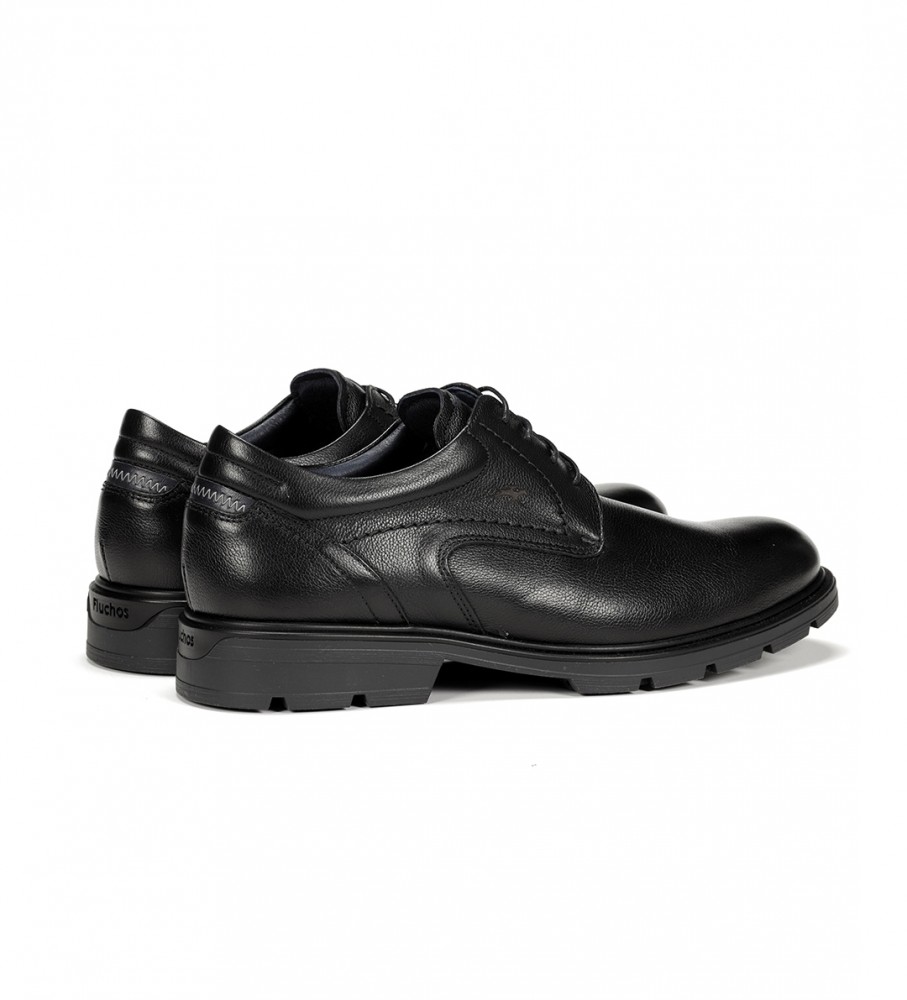 Sapatos Fluchos Fredy F1604 em couro preto
