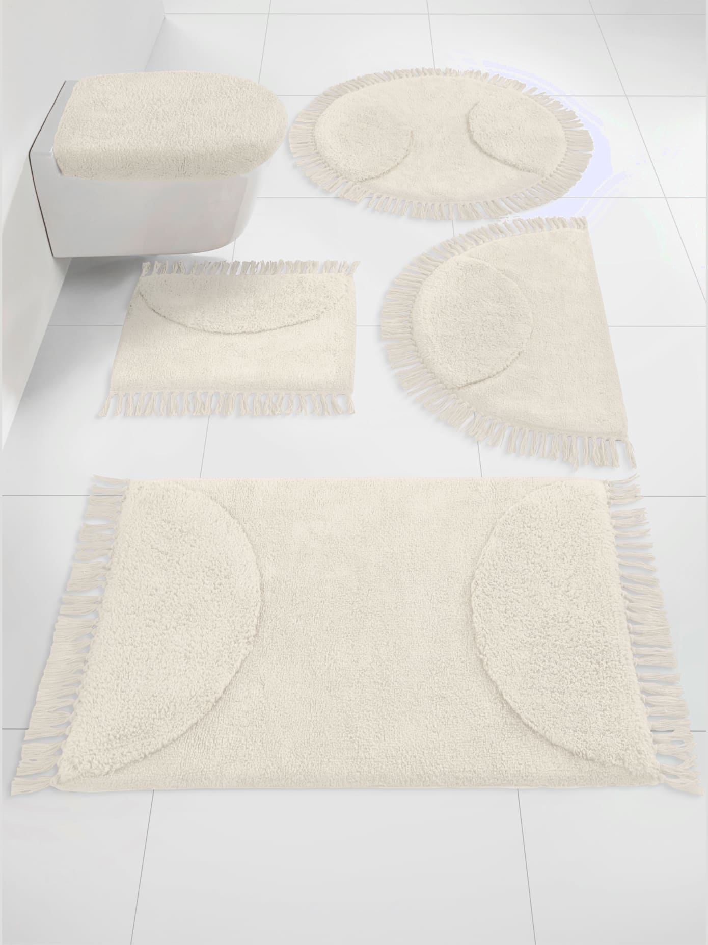 Tapis de bain en coton recyclé