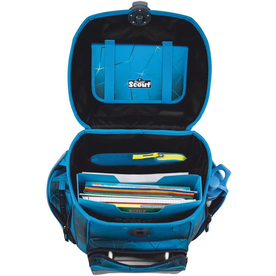 Scout Genius Exklusiv Safety Light - Schulranzen Set 5tlg. Polar blue
