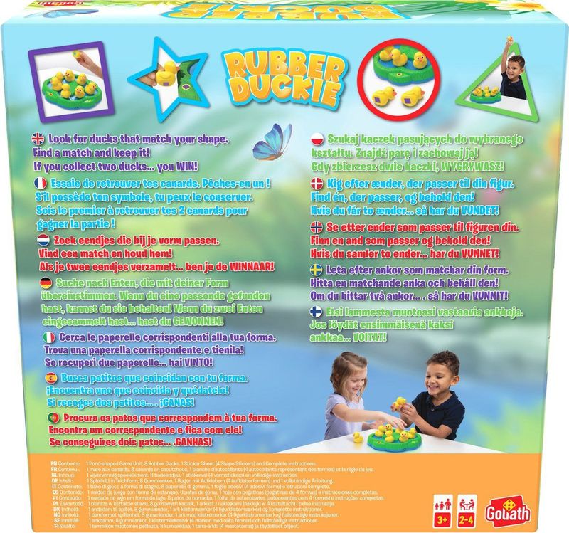 Rubber Duckie - Geheugenspel - Kinderspel - Interactief - 2-4 spelers - vanaf 3 jaar
