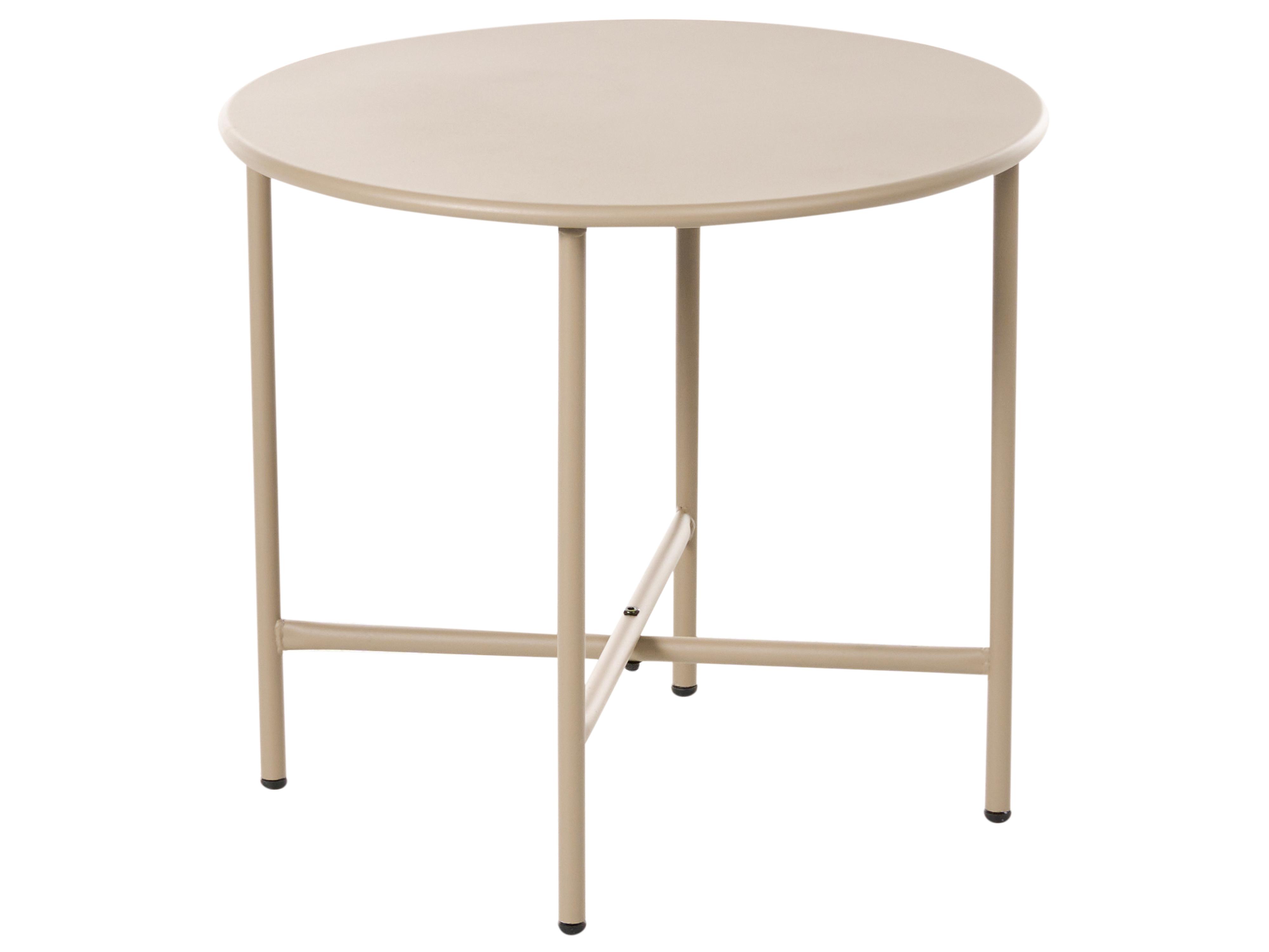 Bistrotafel OVARO 50 cm 50 cm Metaal Beige