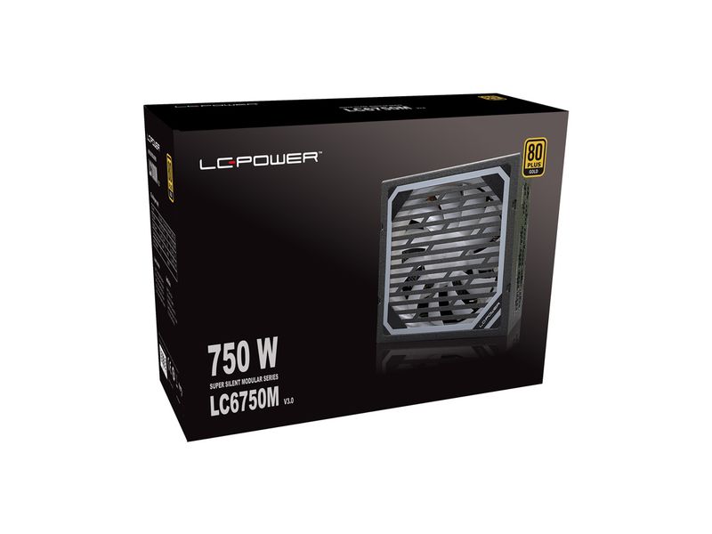 LC-Power Netzteil LC6850M 850 W 80 PLUS GOLD-zertifiziertes vollmodulares ATX-Netzteil