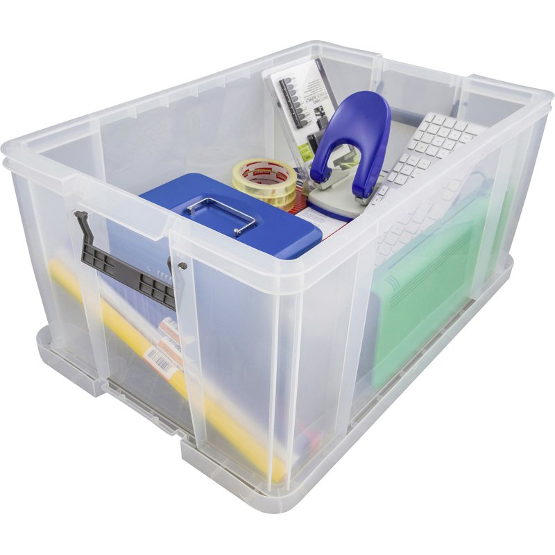 Boîte de rangement plastique 70 L WHITEFURZE - incolore