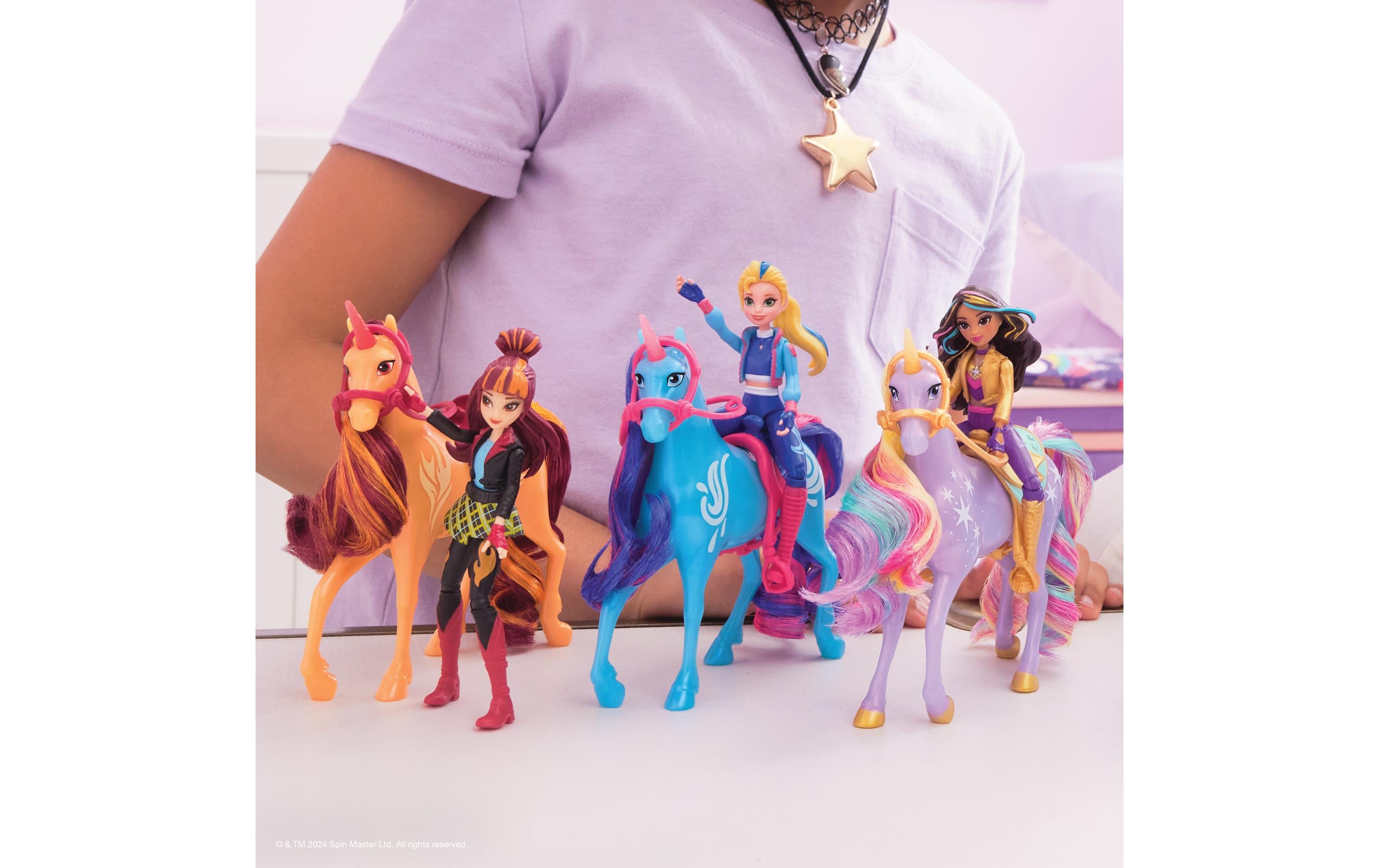 Unicorn Academy Valentina Doll & Cinder UnicornPuppe Valentina und Einhorn Cinder für Kinder