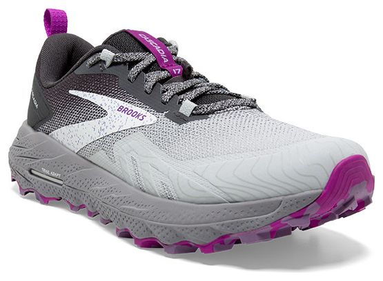 Chaussures de Trail Brooks Cascadia 17 Gris Violet Femme