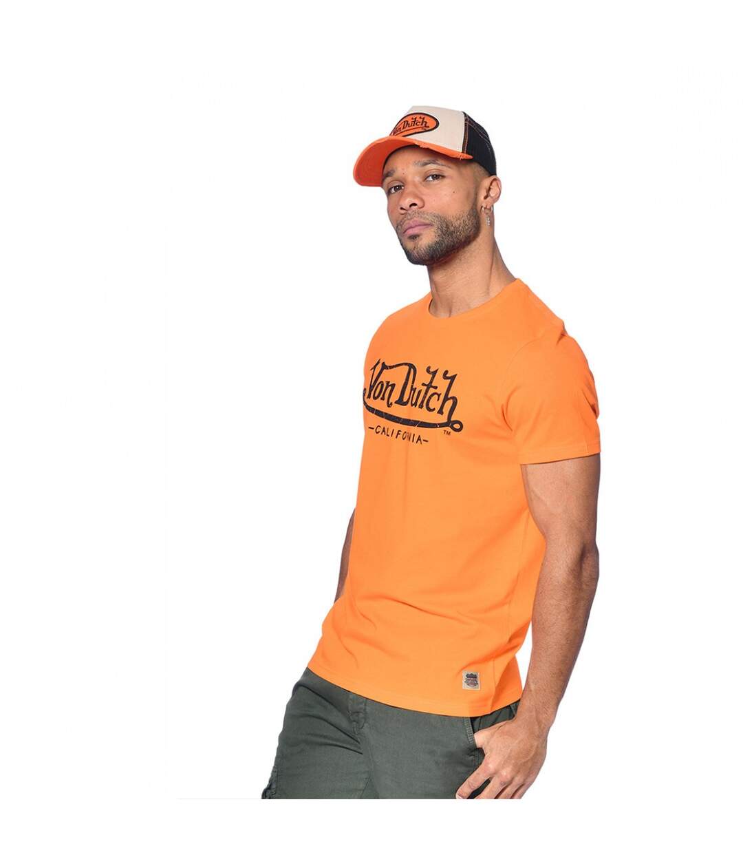 T-shirt Von Dutch col rond homme en coton First