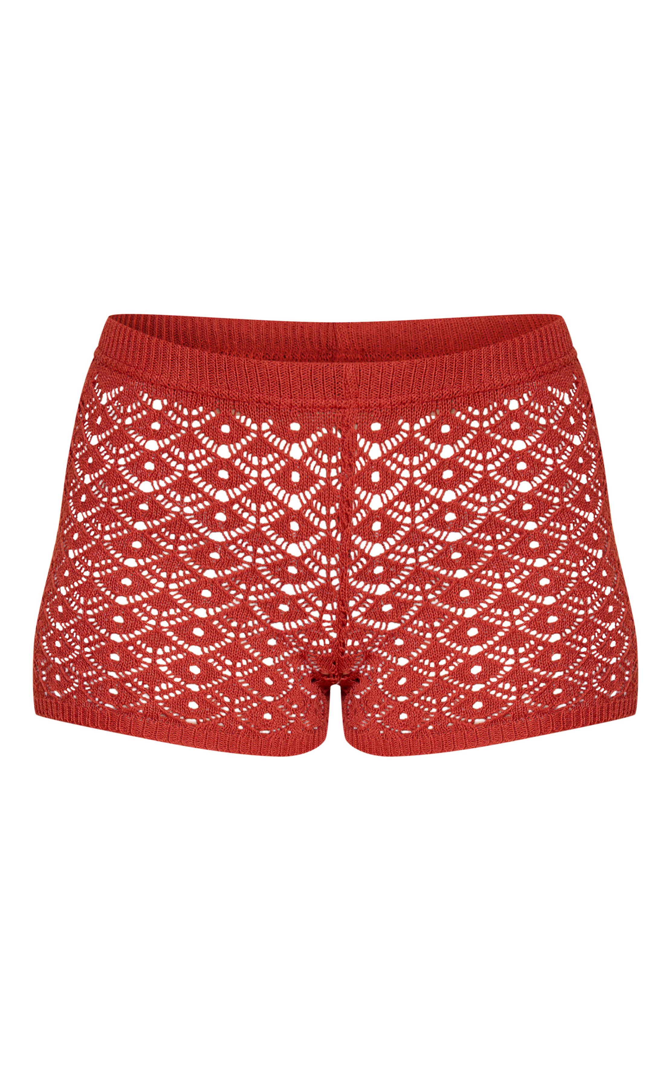 Rouille Short Mini En Crochet