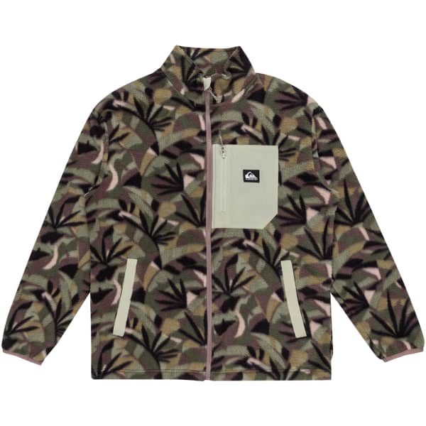 Veste polaire QUIKSILVER CLEAN COAST DESERT SAGE ABSTRACT PALM