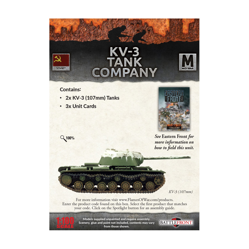 Flames of War - KV-3 Tank Company